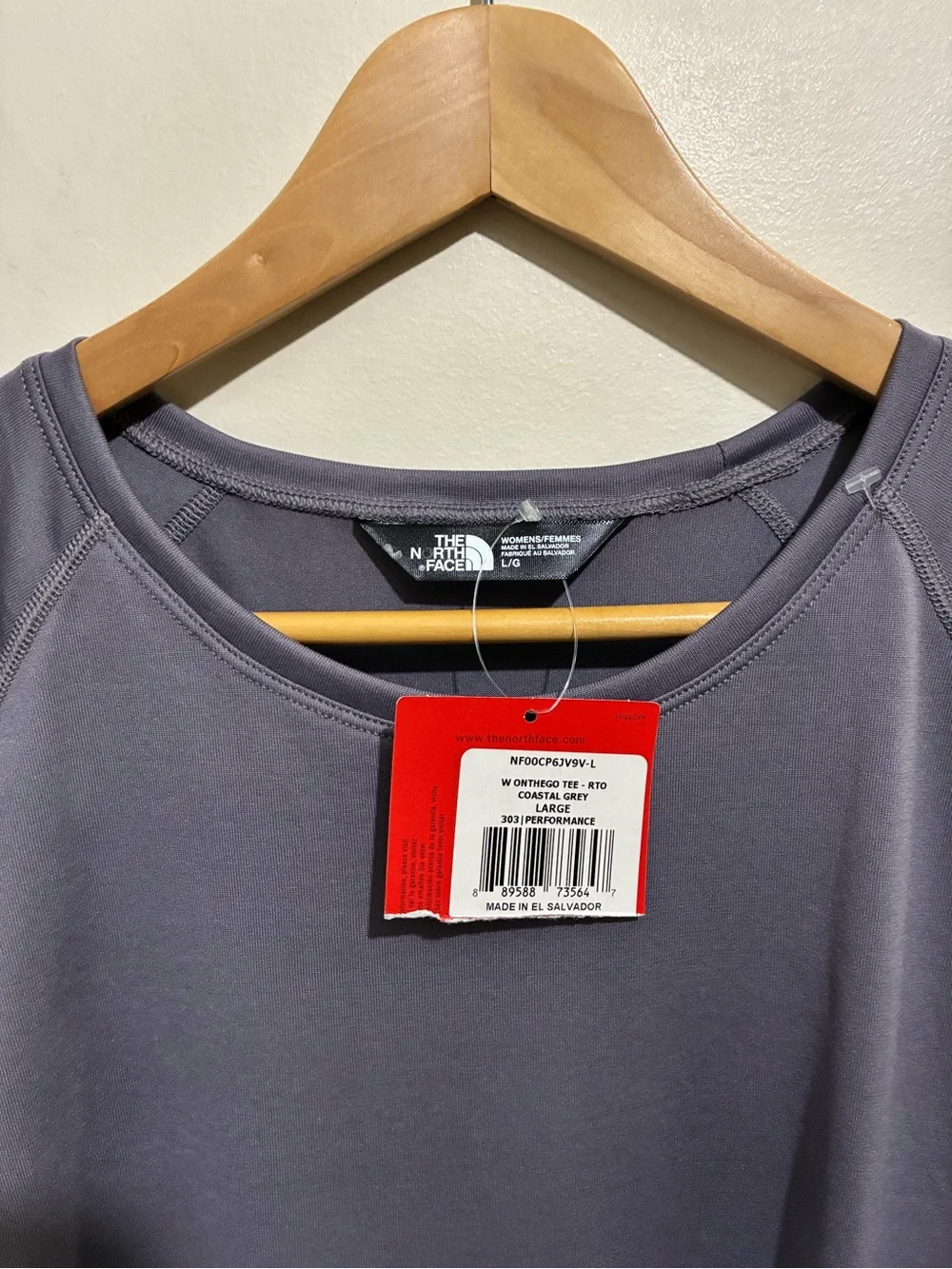The North Face Women's Coastal Grey Crew Neck Performance Tee - Picture 8 of 9